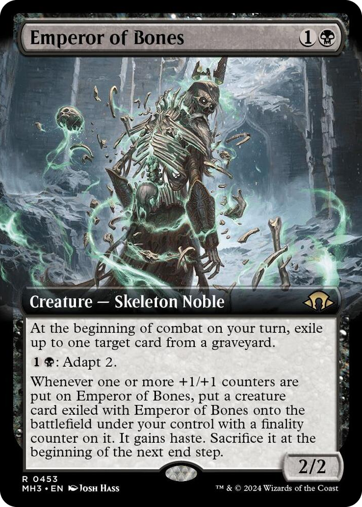 0453 Emperor of Bones (Extended Art) R Modern Horizons 3