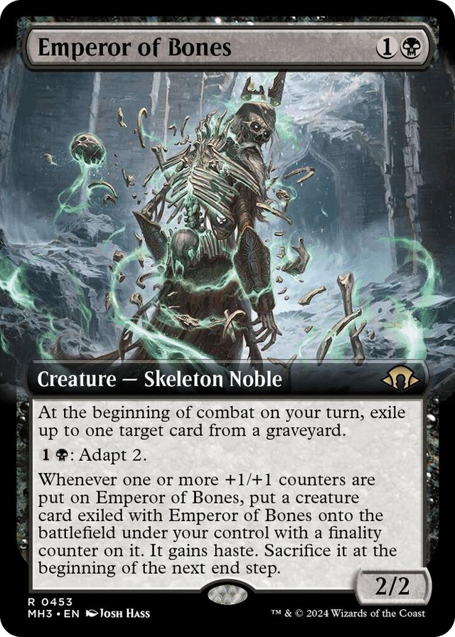 0453 Emperor of Bones (Extended Art) R Modern Horizons 3