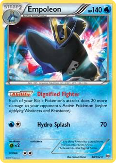 0038 Empoleon - 38/162 (Battle Arena Deck Exclusive) Rare Deck Exclusives