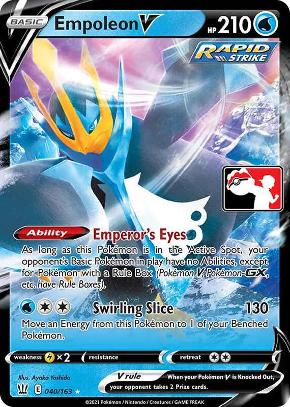 0040 Empoleon V Ultra Rare Prize Pack Series Cards