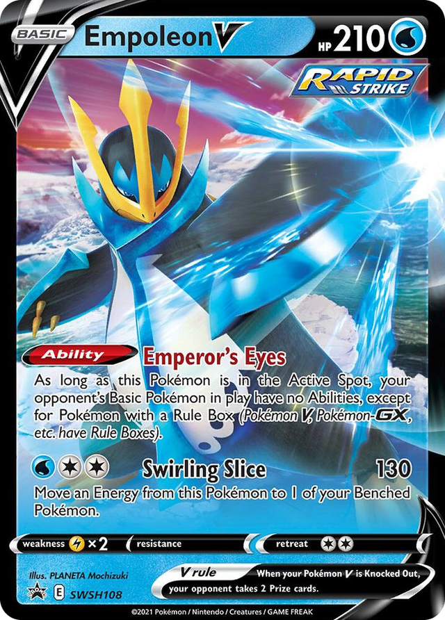 0108 Empoleon V - SWSH108 Promo Sword & Shield Promo Cards