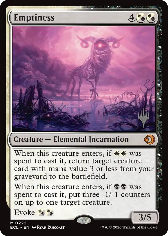 0222 Emptiness M Promo Pack: Lorwyn Eclipsed