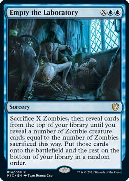 0014 Empty the Laboratory R Commander: Innistrad: Midnight Hunt