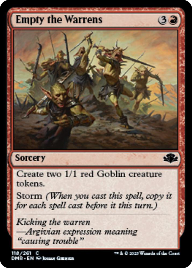 0118 Empty the Warrens C Dominaria Remastered