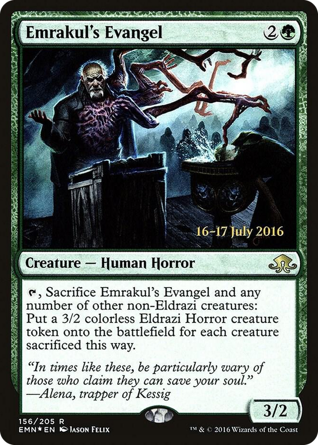 0156 Emrakul's Evangel R Prerelease Cards