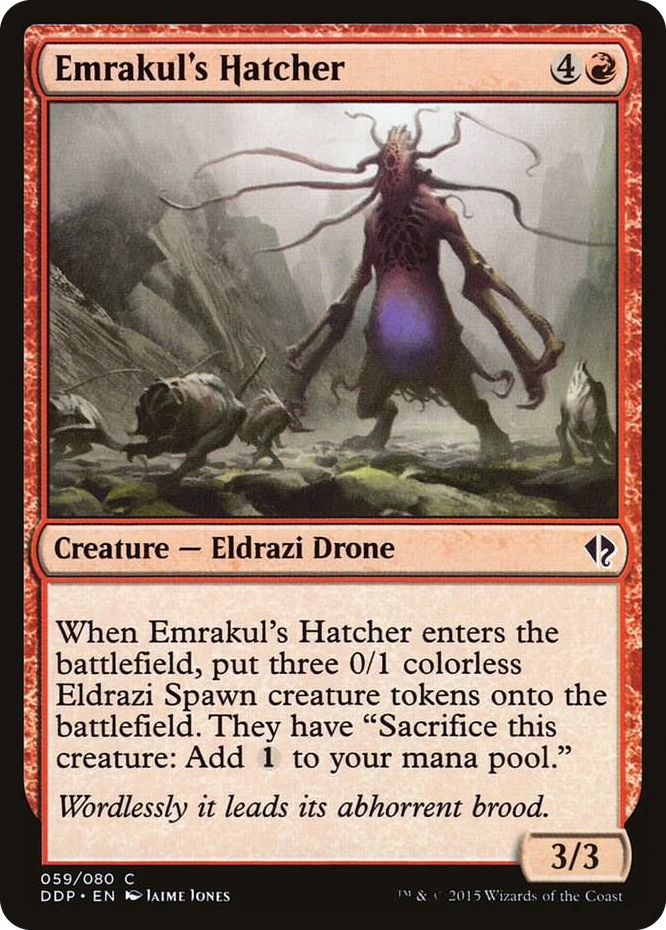 Emrakul's Hatcher #59 C - Duel Decks: Zendikar vs. Eldrazi Pokemon card