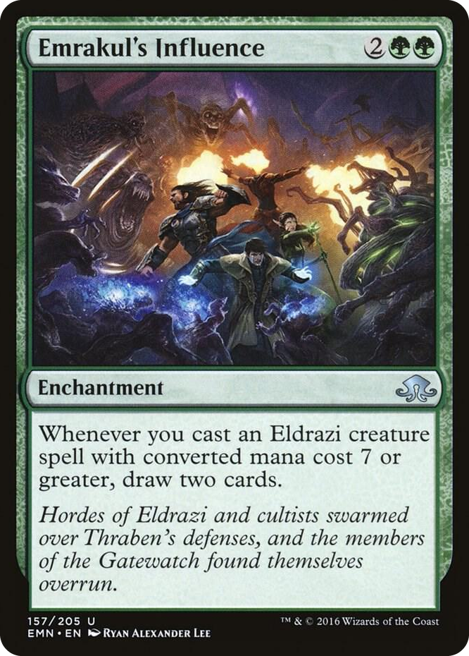 Emrakul's Influence #157 U - Eldritch Moon Pokemon card