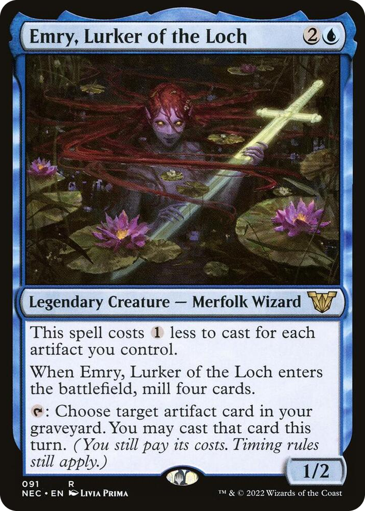 0091 Emry, Lurker of the Loch R Commander: Kamigawa: Neon Dynasty