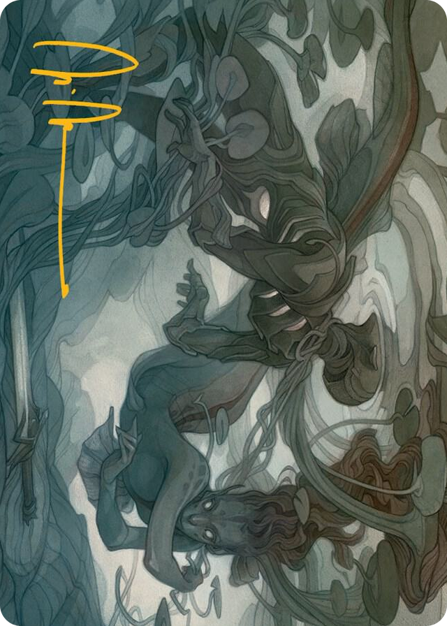 Emry, Lurker of the Loch Art Card (Gold-Stamped Signature) #69 S - Art Series: March of the Machine Pokemon card