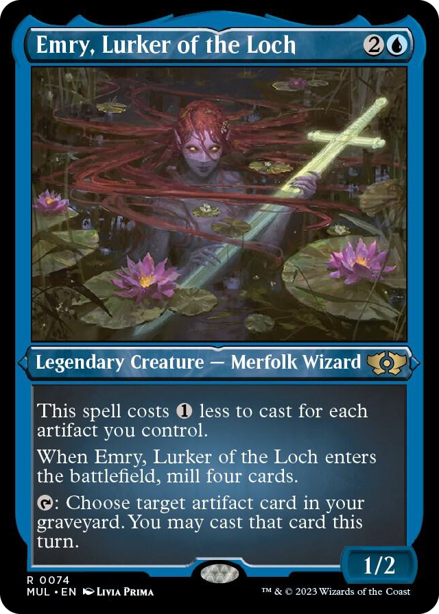 0074 Emry, Lurker of the Loch (Foil Etched) R March of the Machine: Multiverse Legends
