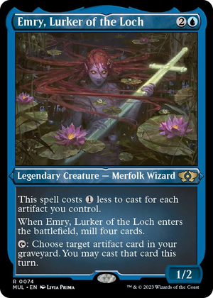 0074 Emry, Lurker of the Loch (Foil Etched) R March of the Machine: Multiverse Legends