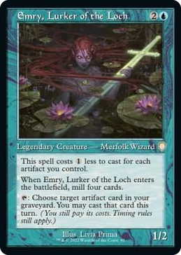 0081 Emry, Lurker of the Loch (Retro Frame) R Commander: The Brothers' War