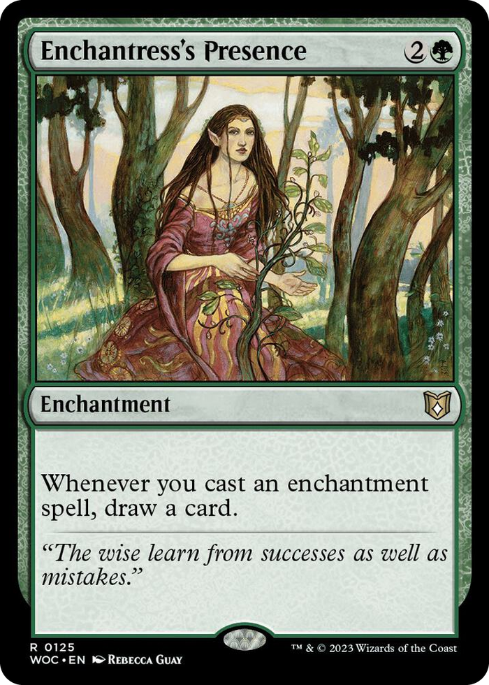 Enchantress's Presence #125 R - Commander: Wilds of Eldraine Pokemon card