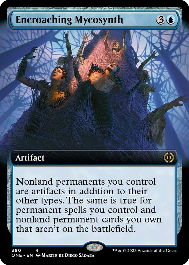 0380 Encroaching Mycosynth (Extended Art) R Phyrexia: All Will Be One