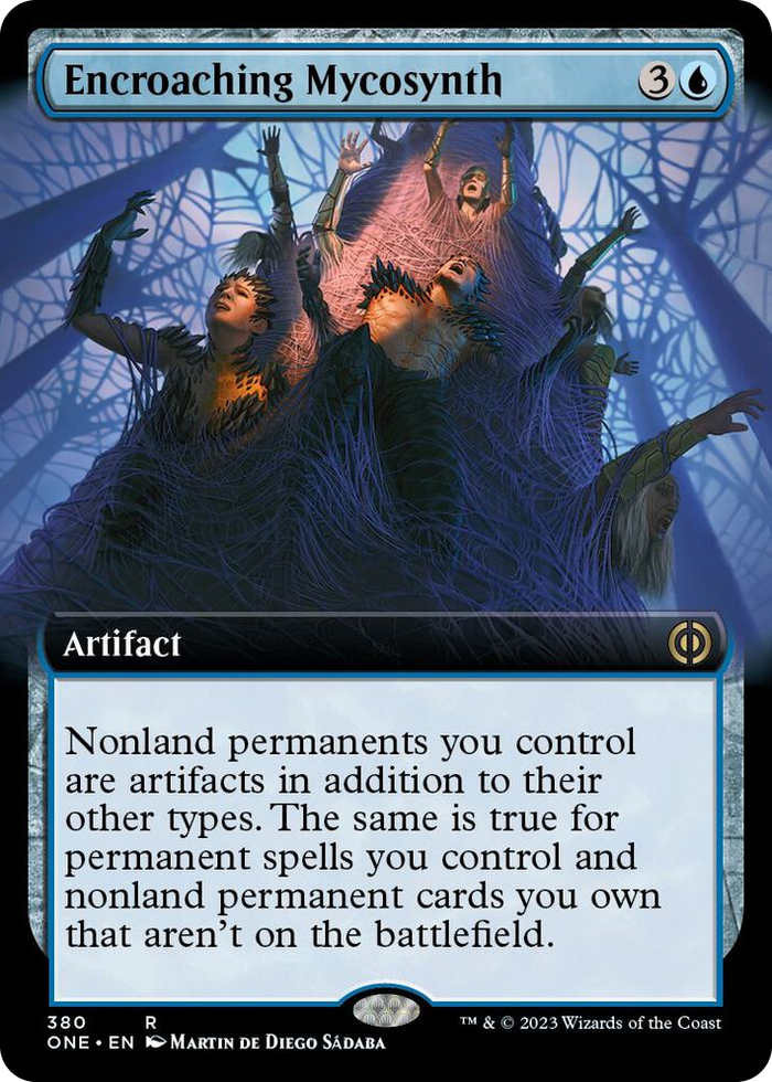 Encroaching Mycosynth (Extended Art) #380 R - Phyrexia: All Will Be One Pokemon card