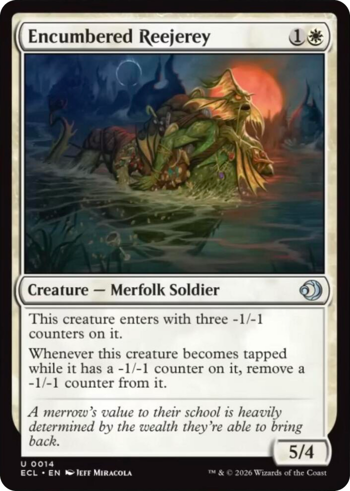 Encumbered Reejerey #14 U - Lorwyn Eclipsed Pokemon card
