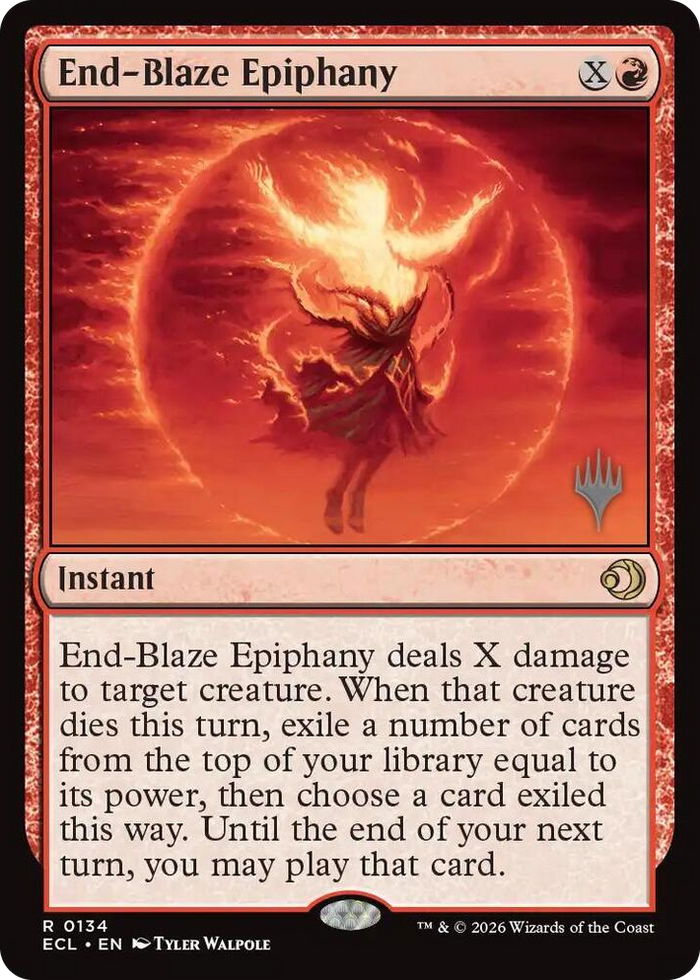 End-Blaze Epiphany #134 R - Promo Pack: Lorwyn Eclipsed Pokemon card