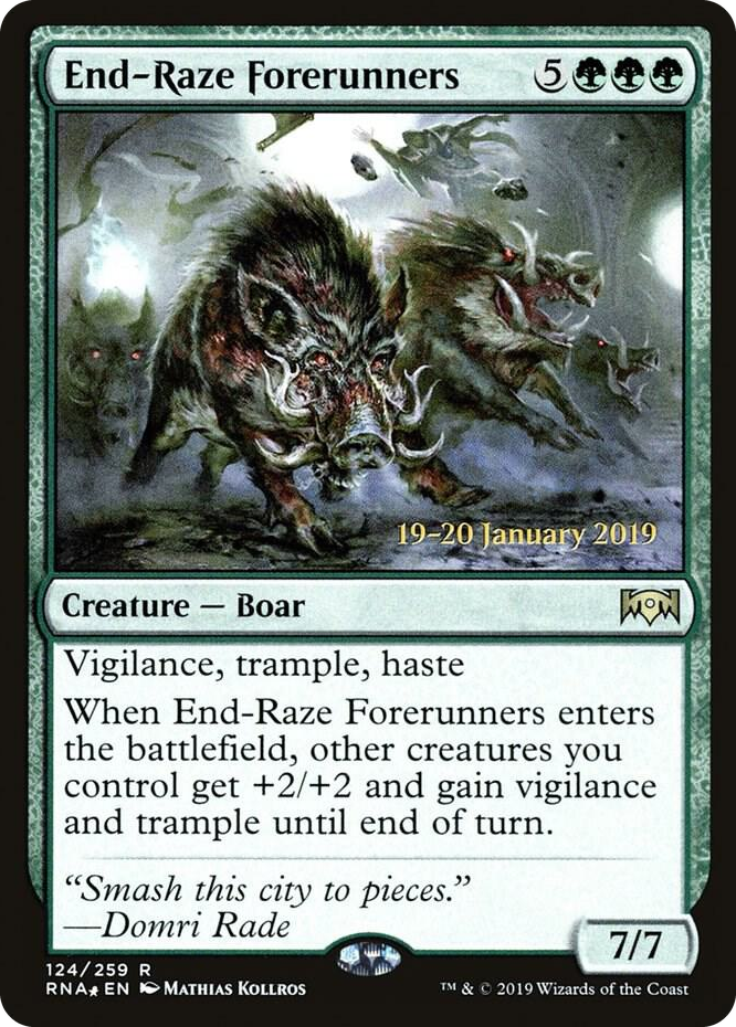 0124 End-Raze Forerunners R Prerelease Cards