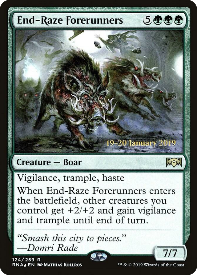 0124 End-Raze Forerunners R Prerelease Cards