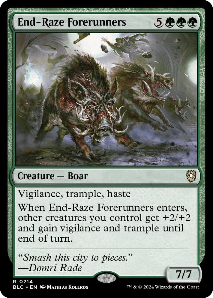 0214 End-Raze Forerunners R Commander: Bloomburrow