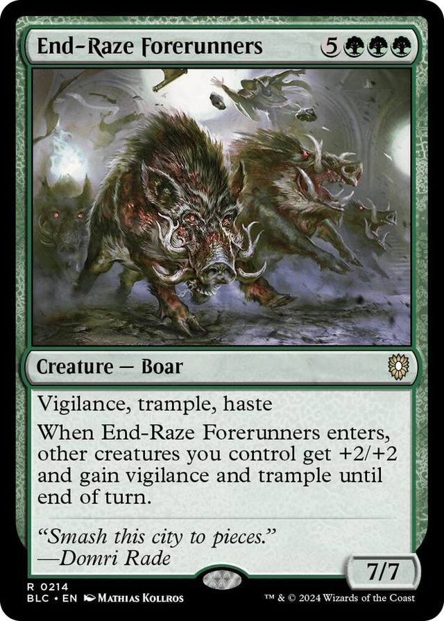 0214 End-Raze Forerunners R Commander: Bloomburrow