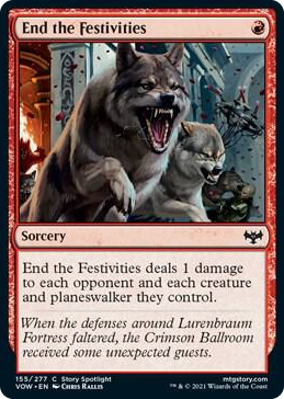 0155 End the Festivities C Innistrad: Crimson Vow
