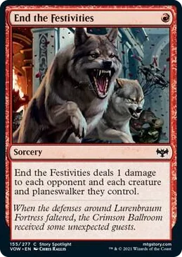 0155 End the Festivities C Innistrad: Crimson Vow
