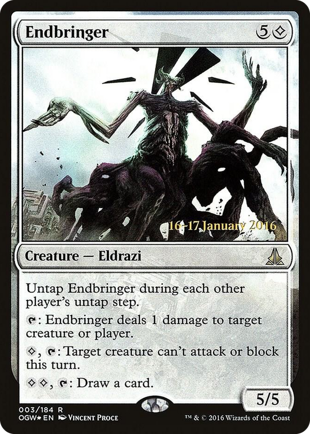 0003 Endbringer R Prerelease Cards