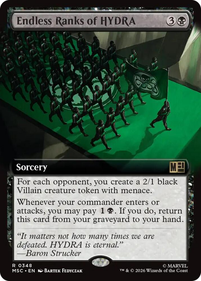 0348 Endless Ranks of HYDRA (Extended Art) R Commander: Marvel Super Heroes