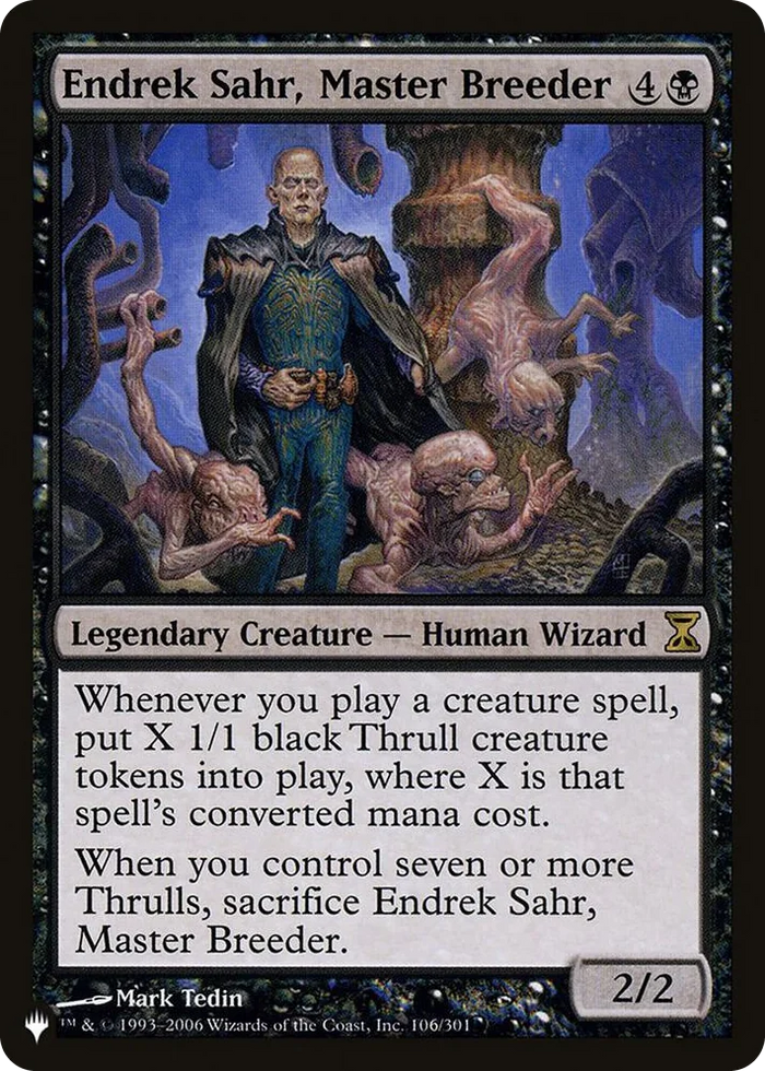 0106 Endrek Sahr, Master Breeder R The List Reprints