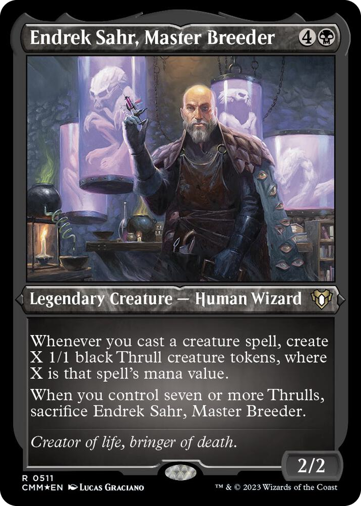 0511 Endrek Sahr, Master Breeder (Foil Etched) R Commander Masters