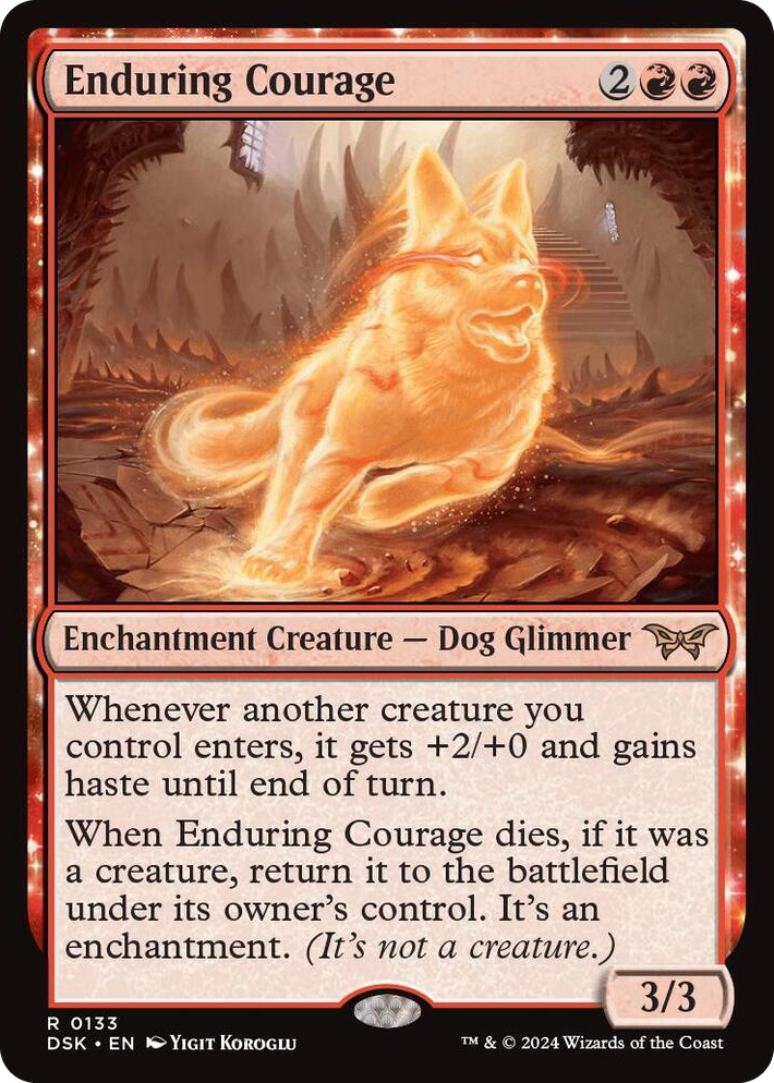 0133 Enduring Courage R Duskmourn: House of Horror