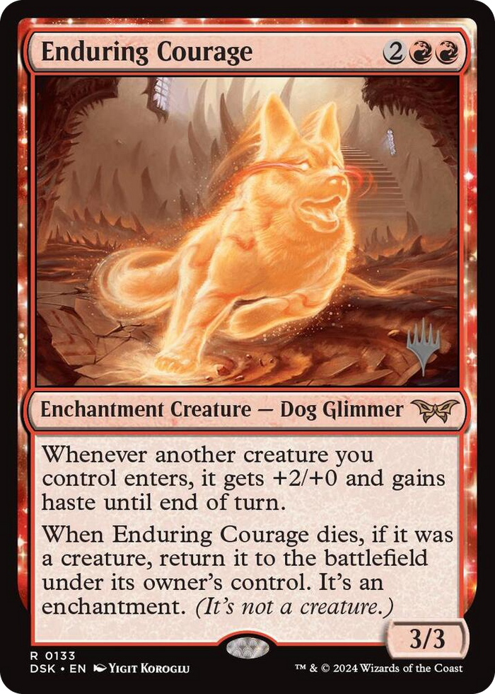Enduring Courage #133 R - Promo Pack: Duskmourn: House of Horror Pokemon card