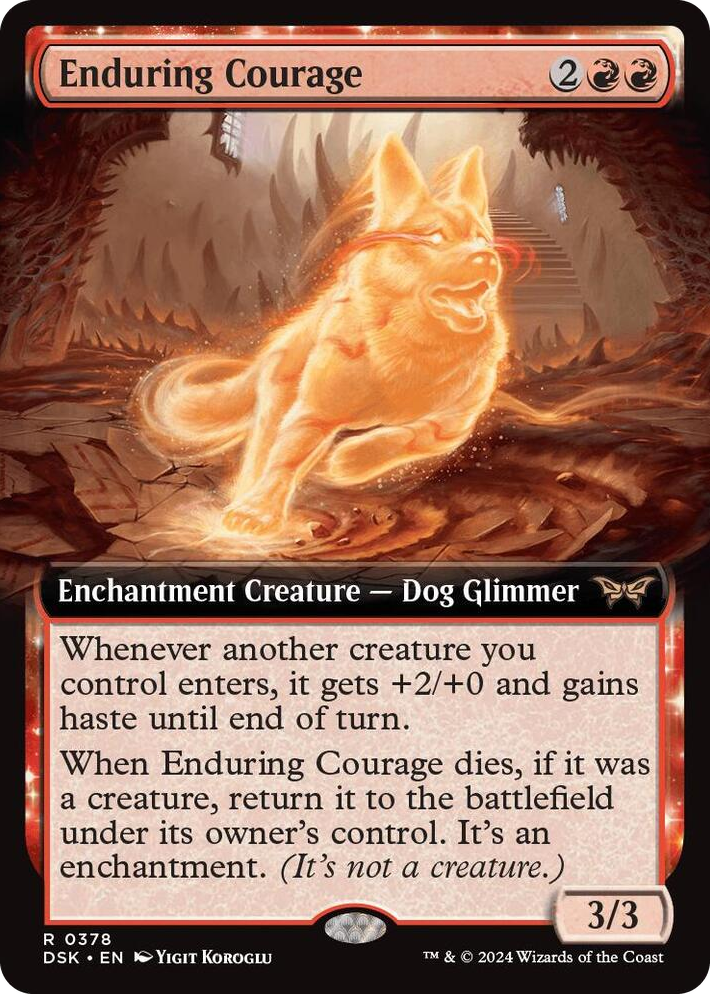 0378 Enduring Courage (Extended Art) R Duskmourn: House of Horror