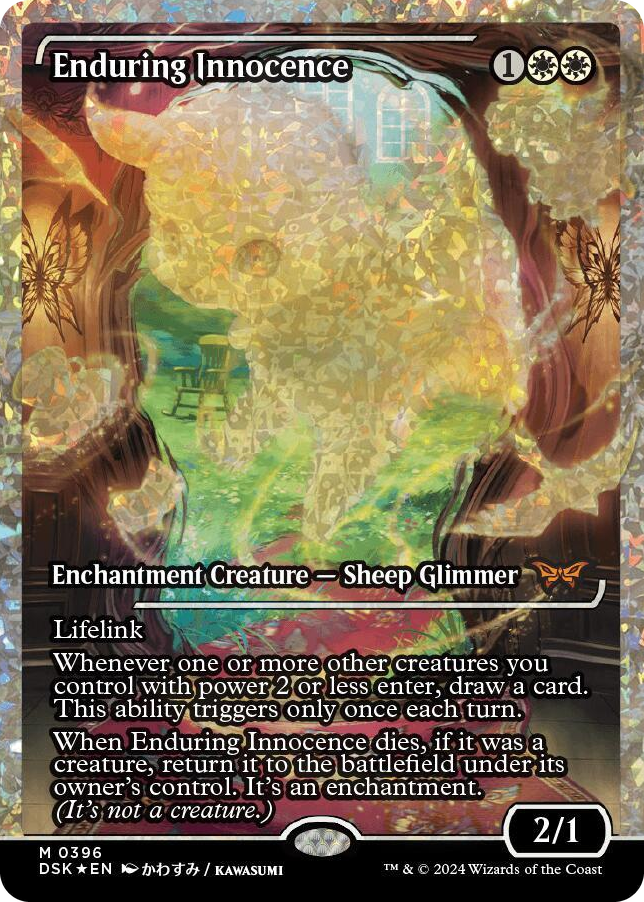 Enduring Innocence (Showcase) (Fracture Foil) #396 M - Duskmourn: House of Horror Pokemon card