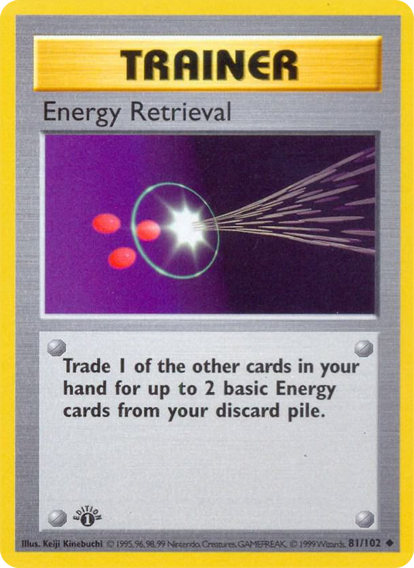 0081 Energy Retrieval Uncommon Base Set (Shadowless)