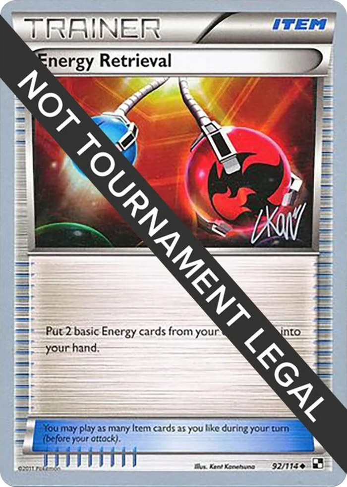 0092 Energy Retrieval - 2011 (Christopher Kan) Uncommon World Championship Decks
