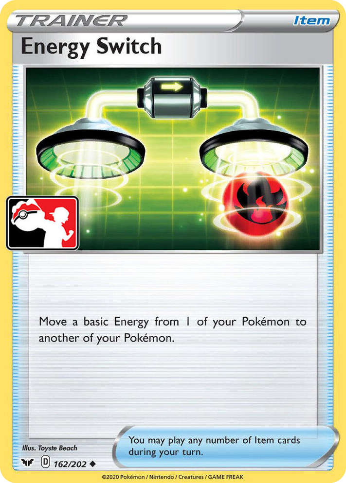 0162 Energy Switch Uncommon Prize Pack Series Cards