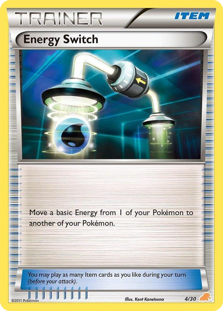0004 Energy Switch (Excadrill) Common BW Trainer Kit: Excadrill & Zoroark