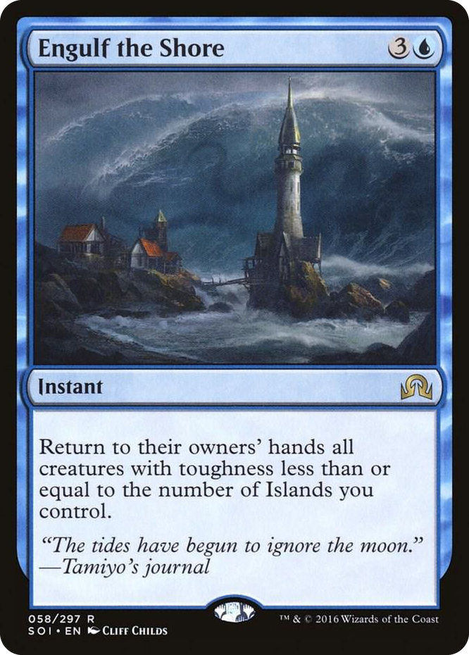 Engulf the Shore #58 R - Shadows over Innistrad Pokemon card