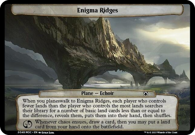 Enigma Ridges #48 T - Planechase: March of the Machine Pokemon card
