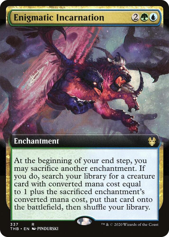 0337 Enigmatic Incarnation (Extended Art) R Theros Beyond Death