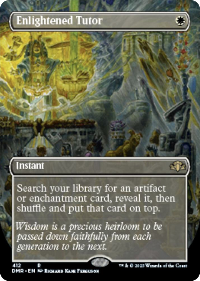 0412 Enlightened Tutor (Borderless) R Dominaria Remastered