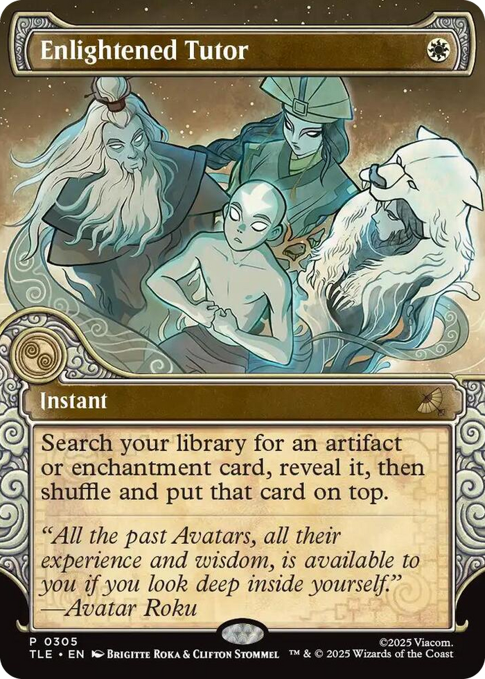 Enlightened Tutor (Showcase) #305 P - The Last Airbender: Eternal-Legal Pokemon card