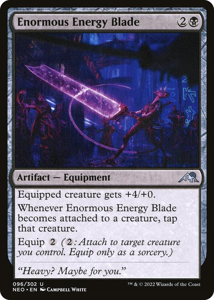 0096 Enormous Energy Blade U Kamigawa: Neon Dynasty