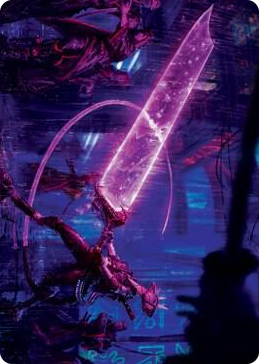 0016 Enormous Energy Blade Art Card S Art Series: Kamigawa: Neon Dynasty