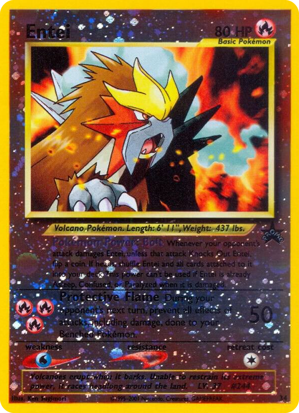 0034 Entei Promo WoTC Promo