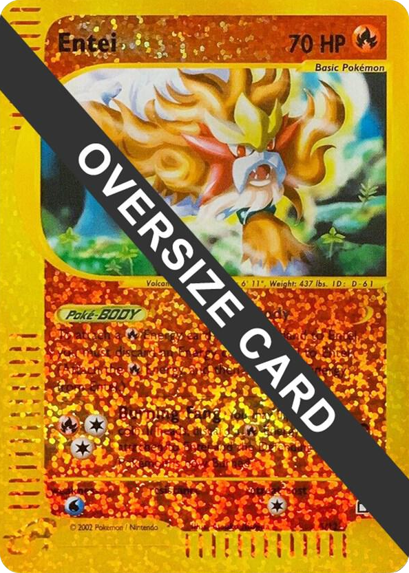 0005 Entei - 5/12 (Box Topper) Promo Jumbo Cards