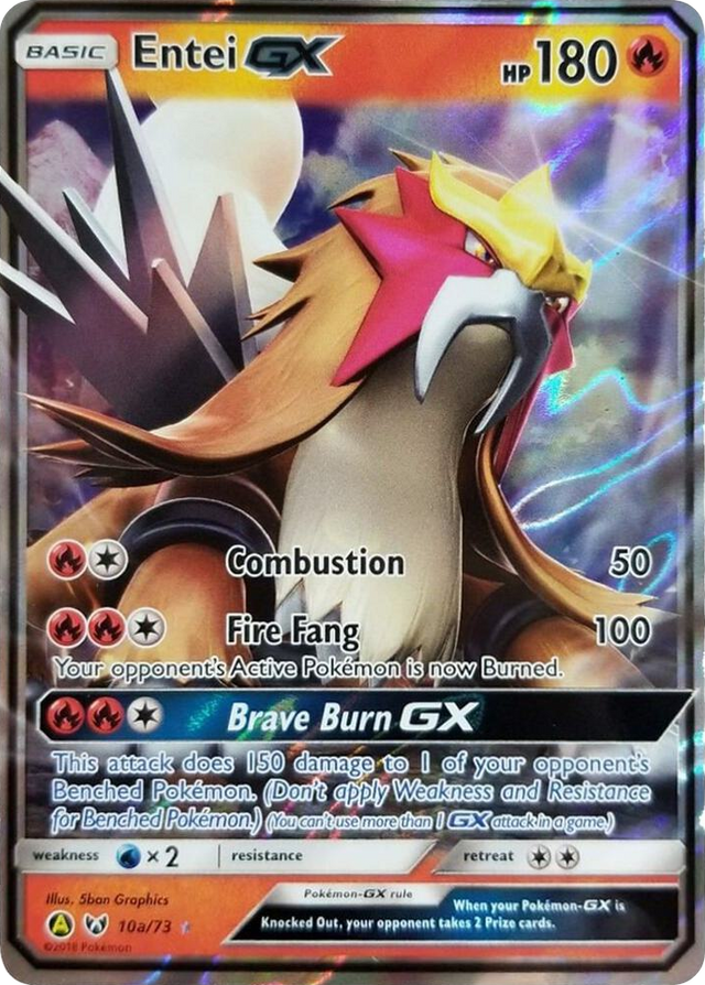 0010a Entei GX - 10a/73 Promo Alternate Art Promos