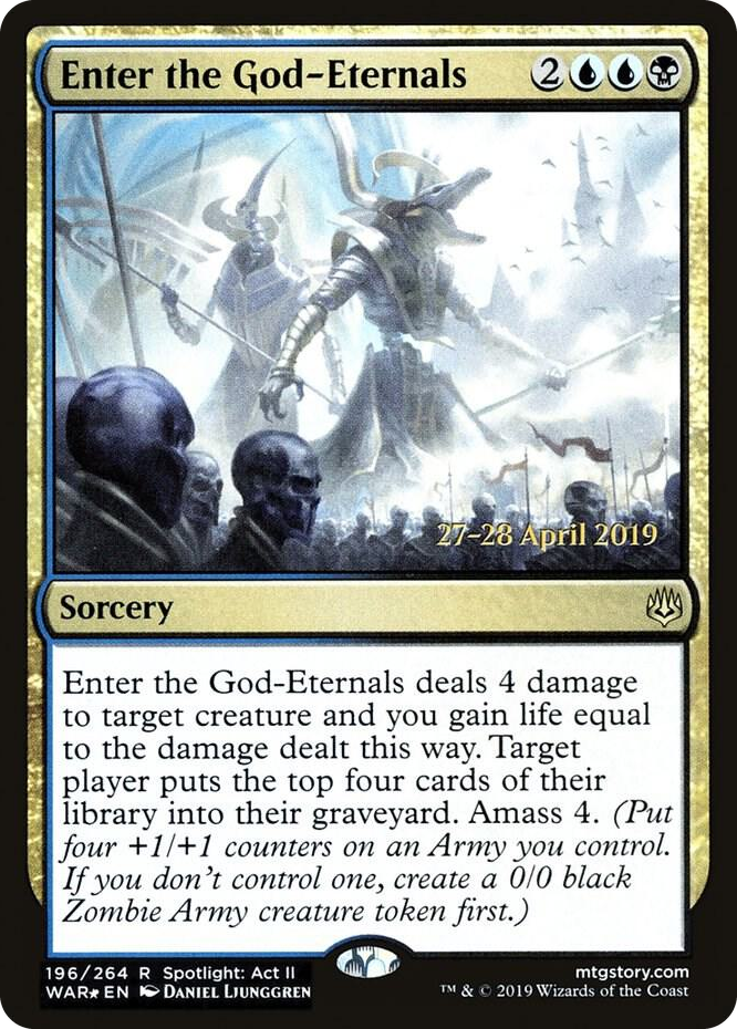 0196 Enter the God-Eternals R Prerelease Cards